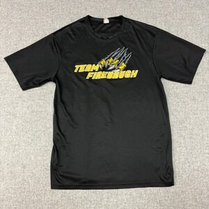 C2 Sport Team Firebaugh Graphic T-Shirt Size Medium Black Athletic Short Sleeve